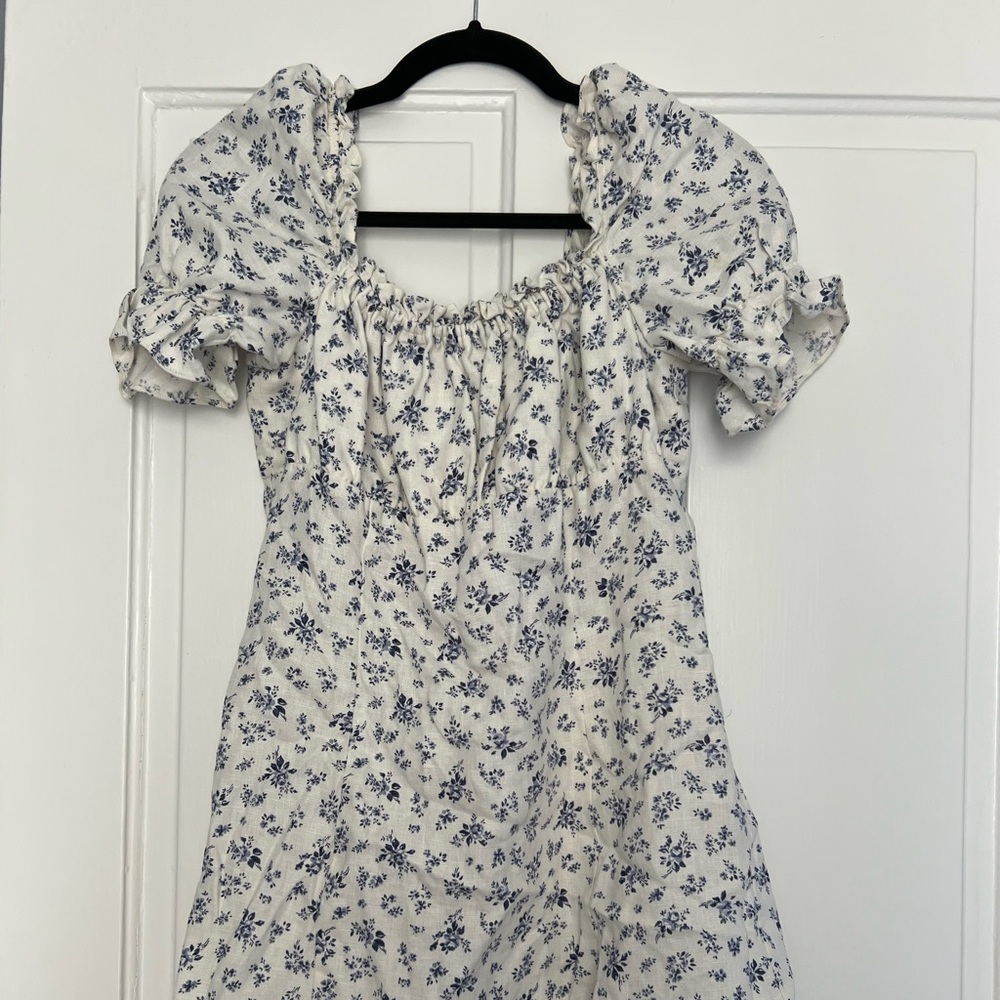 Reformation Puff Sleeve Mini